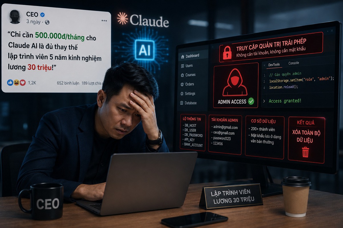CEO Việt khoe dùng Claude AI giá 500.000 đồng thay lập trình viên lương 30 triệu và cái kết “đắng”