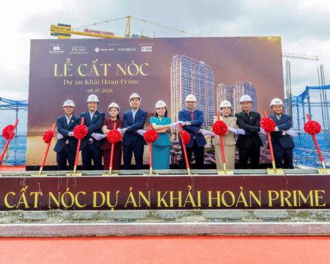 Chính thức cất nóc, Khải Hoàn Prime bước vào giai đoạn hoàn thiện và bàn giao