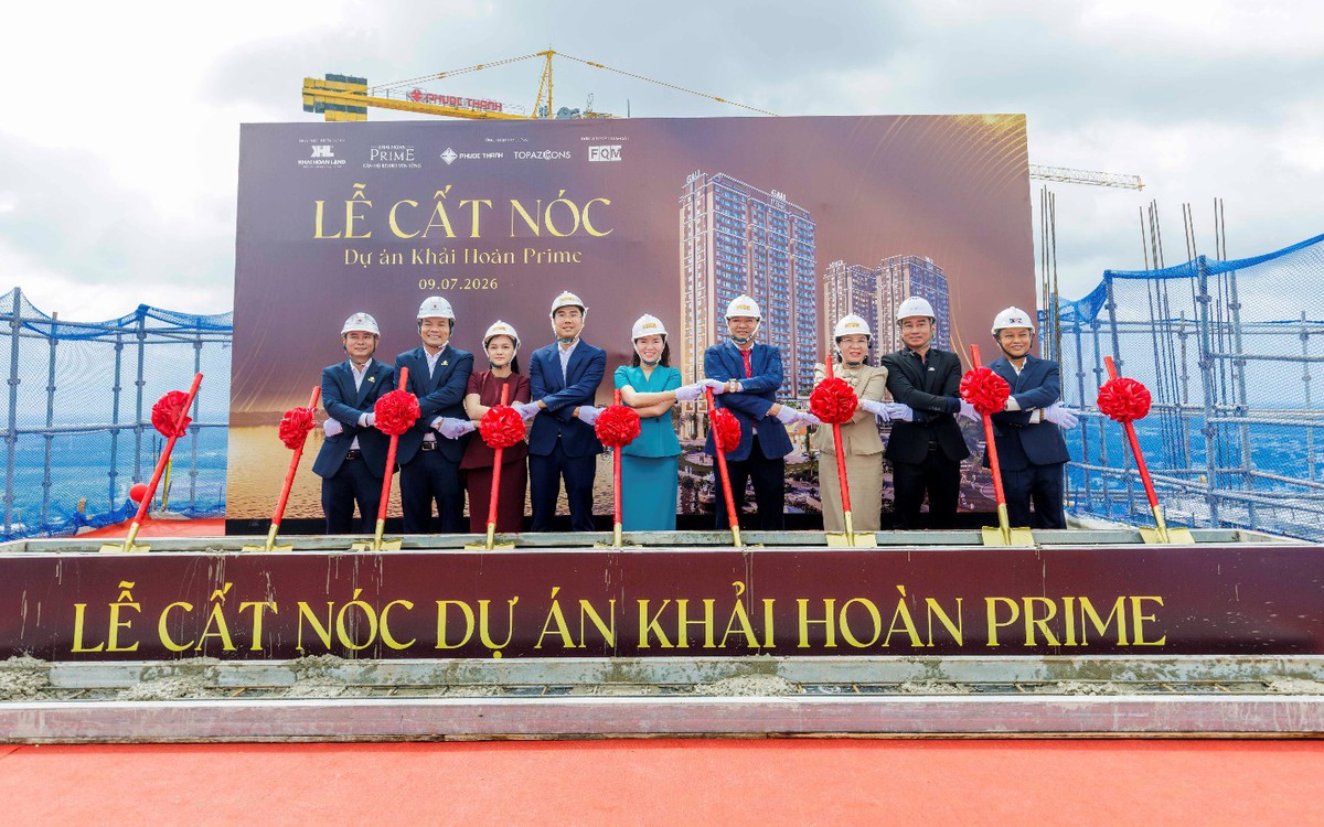 Chính thức cất nóc, Khải Hoàn Prime bước vào giai đoạn hoàn thiện và bàn giao