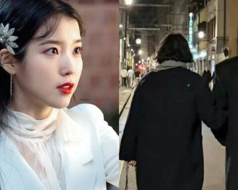 Rộ ảnh Lee Jong Suk cặp kè gái lạ sau lưng IU