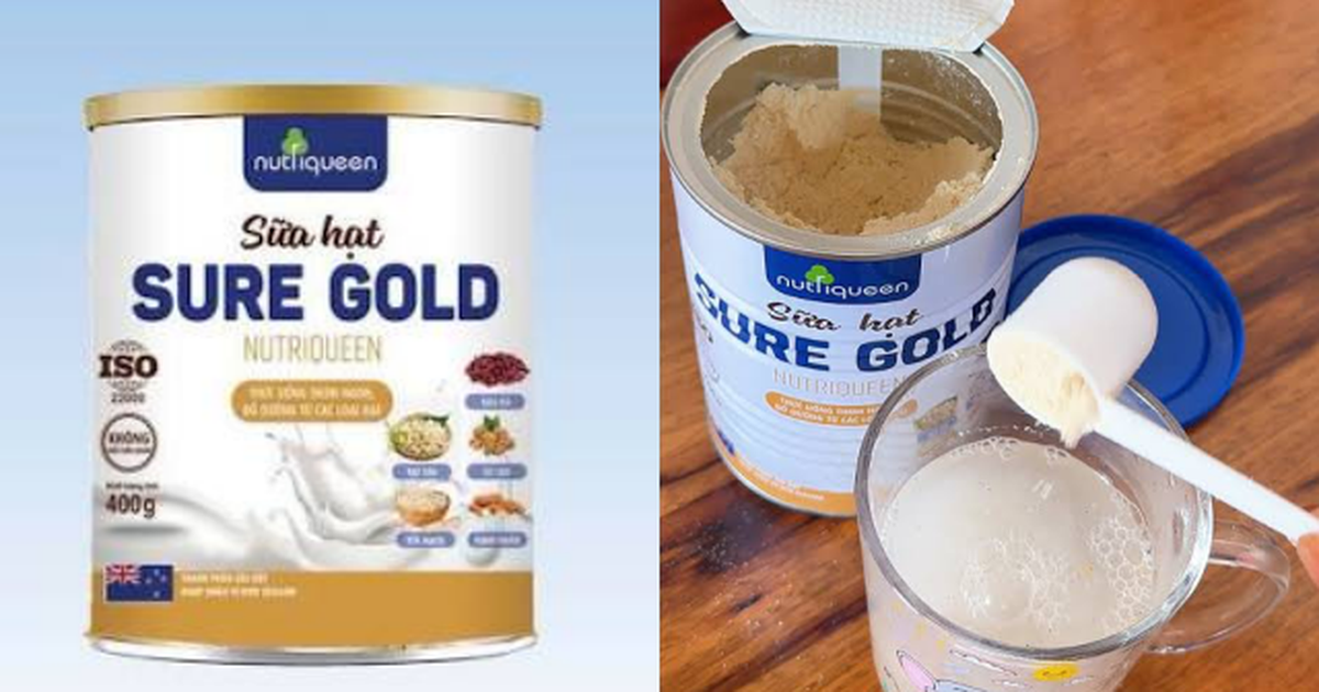Bất ngờ kết quả kiểm nghiệm lô sữa hạt Sure Gold Nutri Queen, doanh nghiệp bị xử phạt