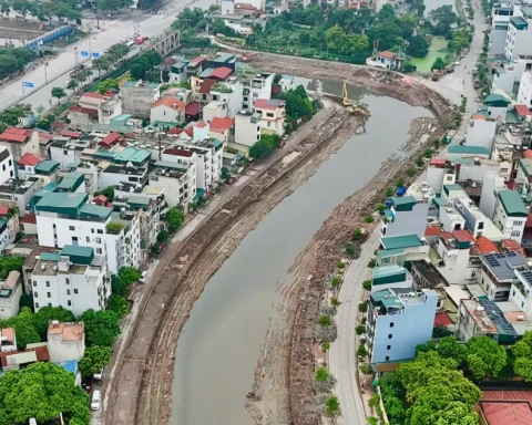 Dự án cải tạo hạ lưu sông Kim Ngưu gần 700 tỷ đồng giờ ra sao?