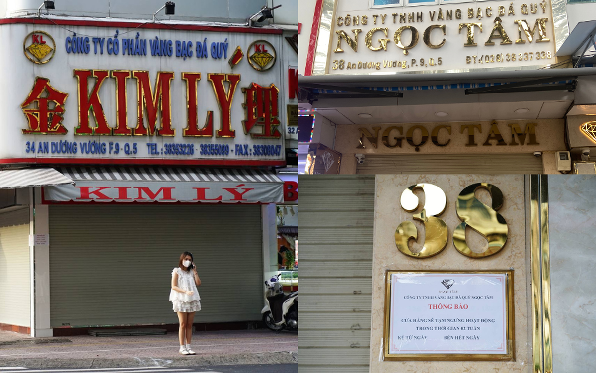 Ghi nhận chiều 14/7: Loạt tiệm vàng Ngọc Tâm, Kim Lý “cửa đóng then cài”, nội dung thông báo gây chú ý