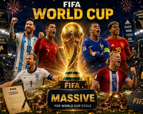 FIFA kiếm bội tiền khi Messi, Ronaldo, Mbappé “đổ mồ hôi” mùa World Cup