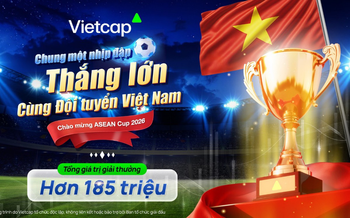 Cùng Vietcap bắt nhịp ASEAN Cup 2026 với tổng giải thưởng hơn 185 triệu đồng