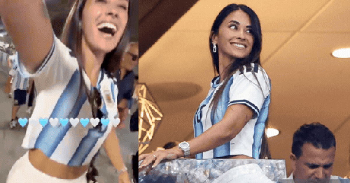 Cả thế giới tung hô Messi, còn bà xã “thanh mai trúc mã” – Antonella lại gây sốt khán đài World Cup với vòng eo săn chắc, visual trẻ đẹp khó tin