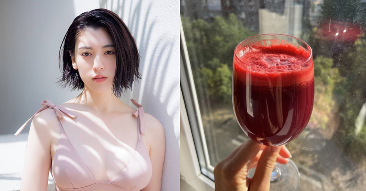 Thức uống màu đỏ đầy ở chợ Việt giúp búp bê Nhật Bản chống nắng, bơm collagen căng mọng