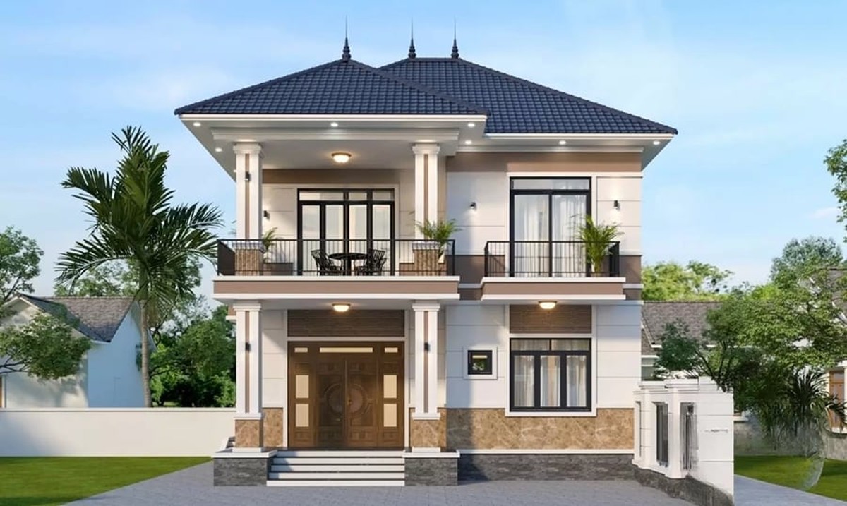 Chi phí xây nhà 2 tầng mái Nhật 80m² bao nhiêu?