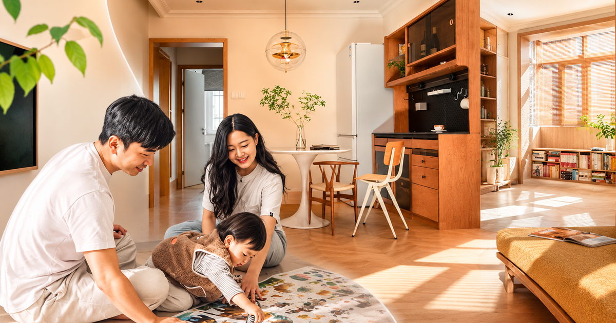 Căn hộ 47m² được cải tạo thành 2 phòng ngủ, 2 phòng khách khiến nhiều người bất ngờ: Bài toán tối ưu không gian giúp gia chủ tiết kiệm cả trăm triệu đồng chi phí đổi nhà