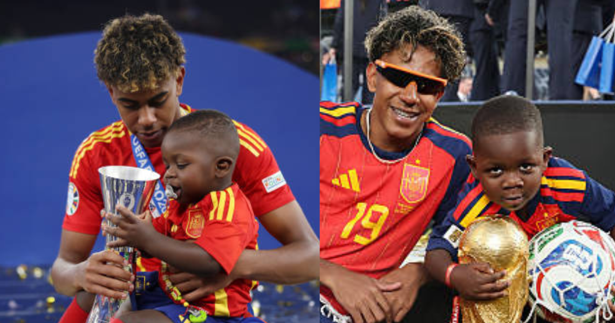 Em trai Lamine Yamal giật “spotlight”: 2 tuổi ôm cúp Euro, 4 tuổi nâng cúp vô địch World Cup