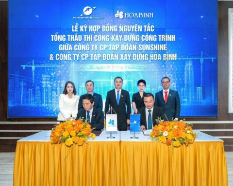 Sunshine Group ký kết các hợp đồng tổng thầu với DELTA Group và Xây dựng Hòa Bình, tổng giá trị gần 80.000 tỷ đồng