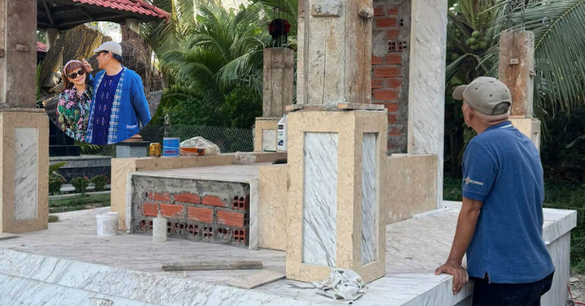 Xót xa nam NSND đình đám lặng lẽ xây mộ cho vợ vừa qua đời: “Anh lại xây ngôi nhà mới cho em”