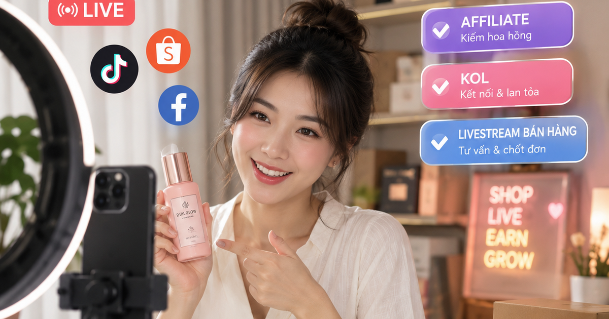 Đồng thời làm bán hàng liên kết, KOL, người livestream bán hàng, nộp thuế thế nào? Cơ quan thuế giải đáp