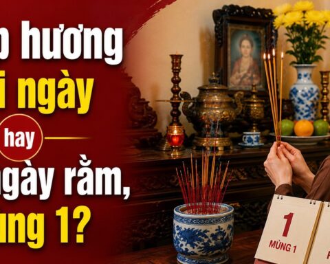 Thắp hương mỗi ngày hay chỉ ngày rằm, mùng 1?