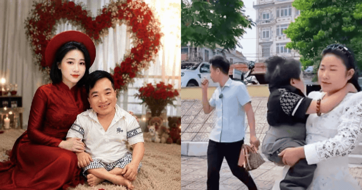 Câu chuyện phía sau clip cô gái 18 tuổi bế chồng đi đăng ký kết hôn đang “gây bão” mạng xã hội