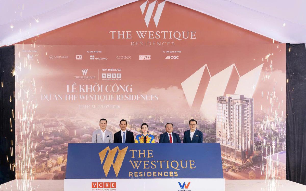 VCRE khởi công The Westique Residences: Tín hiệu mới cho dòng căn hộ boutique khu Tây