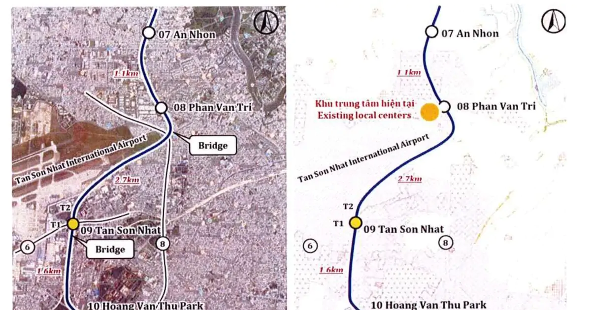 Tuyến metro xuyên tâm TPHCM kết nối sân bay Tân Sơn Nhất có quy mô ra sao?