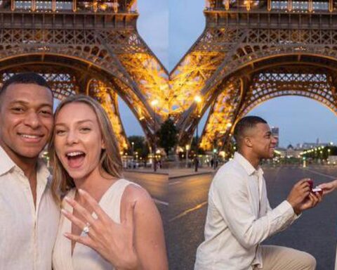 Thực hư bức ảnh Mbappé quỳ gối cầu hôn mỹ nhân Tây Ban Nha Ester Expósito sau World Cup