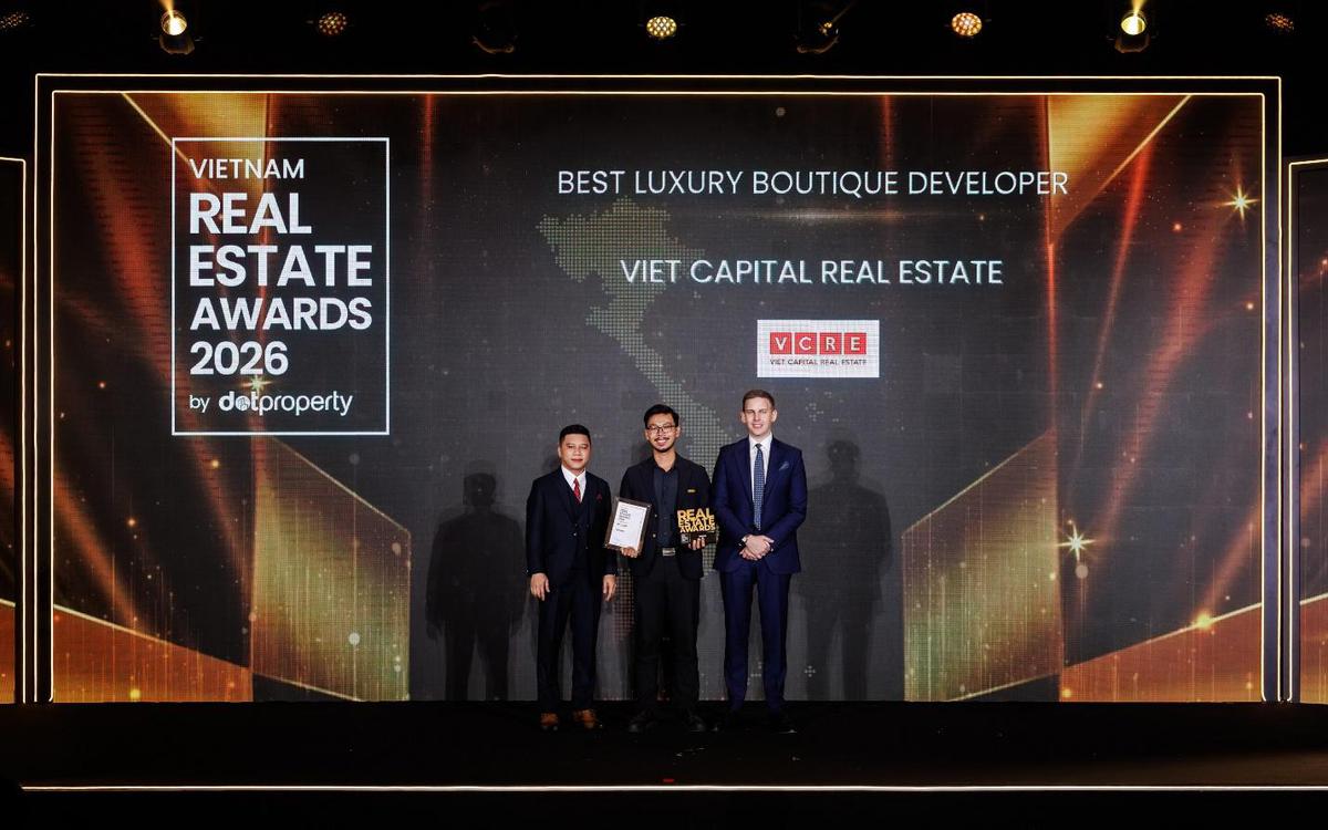 VCRE được vinh danh “Best Boutique Luxury Developer Vietnam 2026” tại Dot Property Vietnam Awards