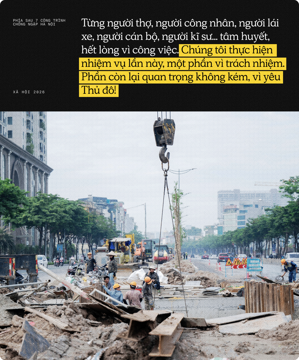 7 công trình chống ngập cho Hà Nội về đích sau 4 tháng 