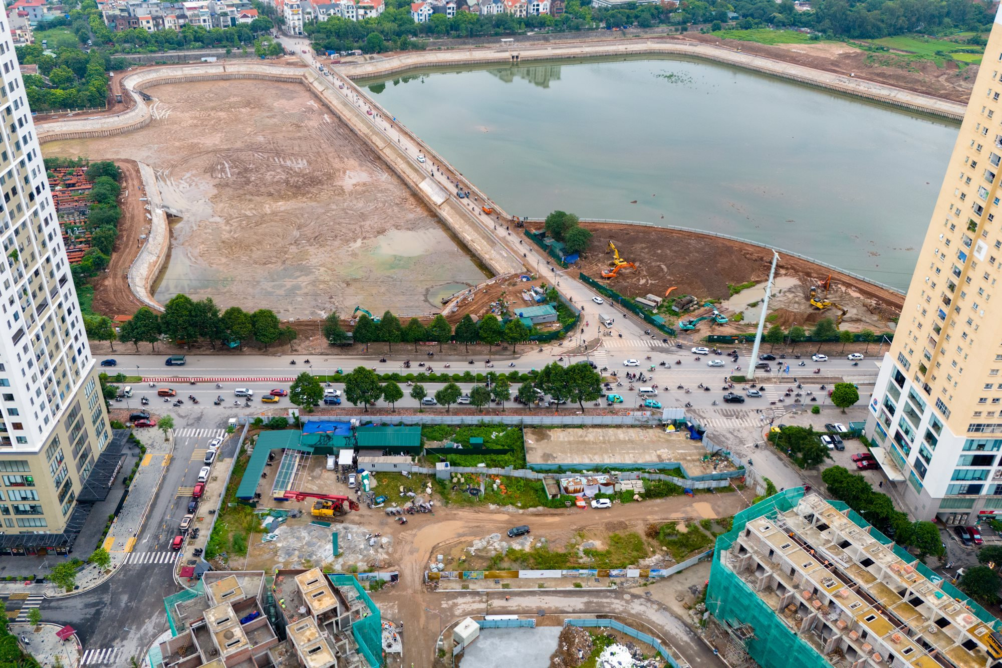 Toàn cảnh hồ điều hòa rộng tương đương Hồ Gươm tạo dấu ấn quan trọng trên trục đường Tố Hữu- Ảnh 2.