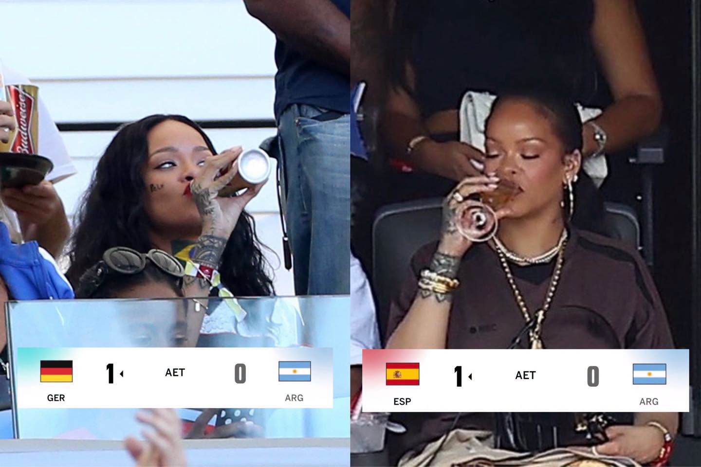 Messi 2 lần thất bại tại chung kết World Cup với cùng tỷ số 0-1, Rihanna bị réo tên- Ảnh 3.