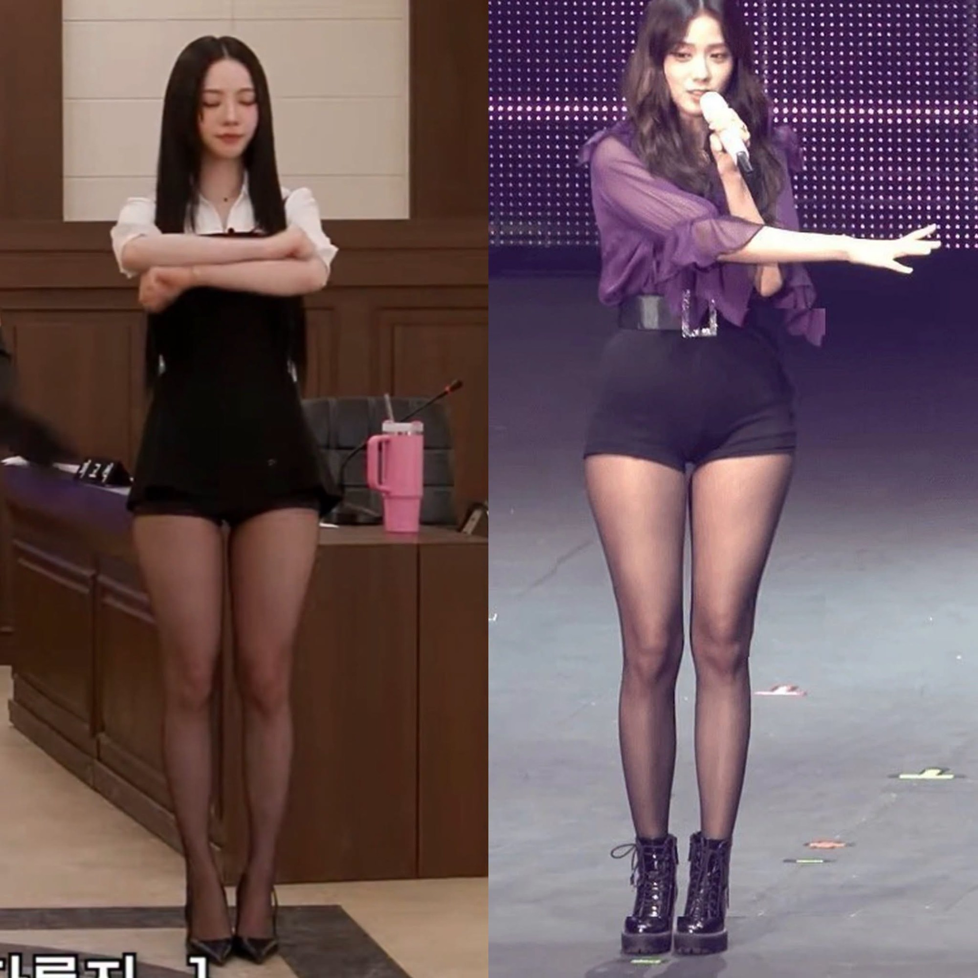 Jisoo và nữ thần AI đại diện cho đôi chân chuẩn đẹp Kpop, cặp đùi "mật ong" sexy cỡ này- Ảnh 1.