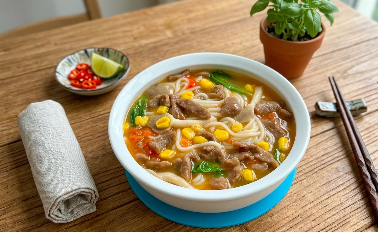 Bữa sáng cứ nấu 2 món  - Ảnh 1.