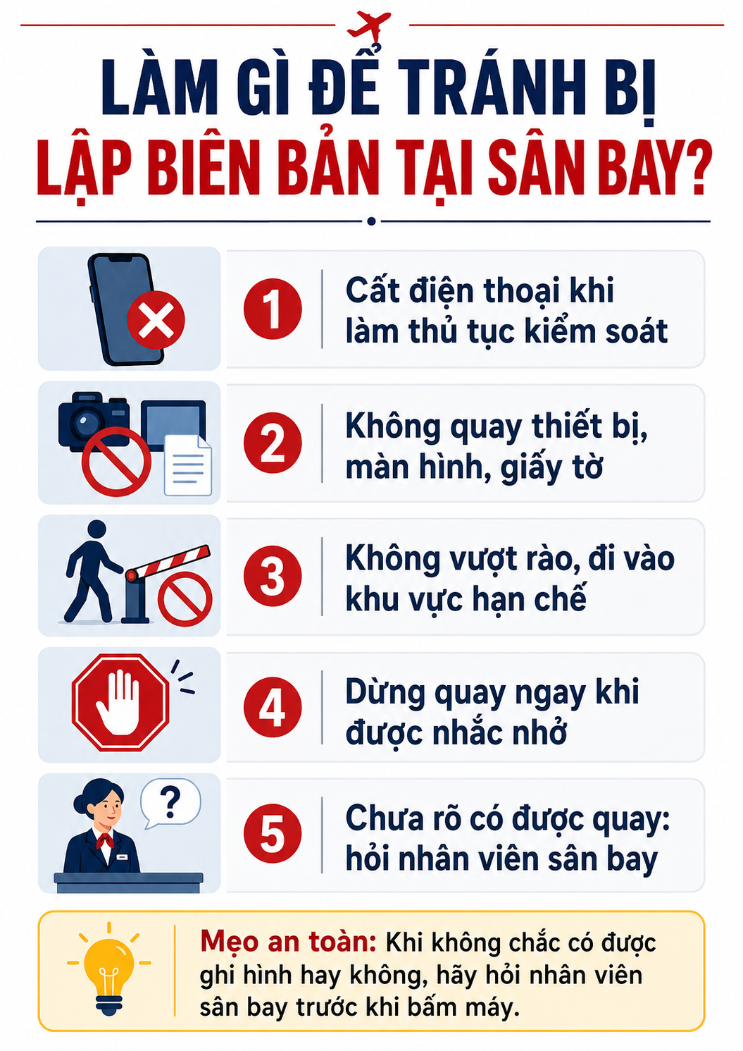 Cảnh báo đặc biệt với những người hay chụp ảnh tại sân bay - Ảnh 5.
