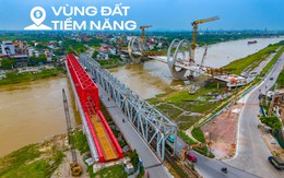 Cận cảnh cầu 1.800 tỷ sắp hoàn thành, thay thế cầu quay đầu tiên ở Việt Nam, nối Hà Nội với tỉnh sắp lên thành phố trực thuộc trung ương