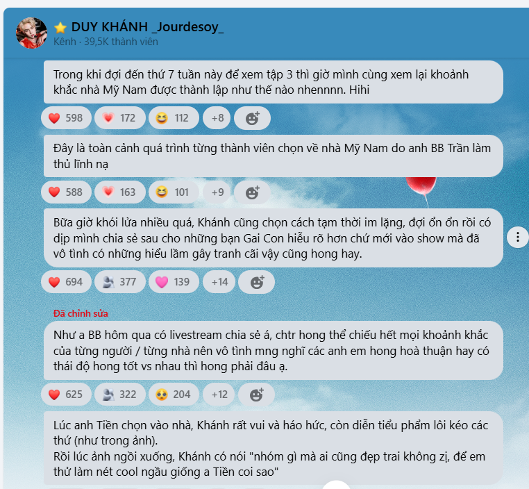 Duy Khánh nói về tranh cãi thái độ ở show Chông Gai: “Chắc do chương trình không thể dựng hết mọi thứ”- Ảnh 2.
