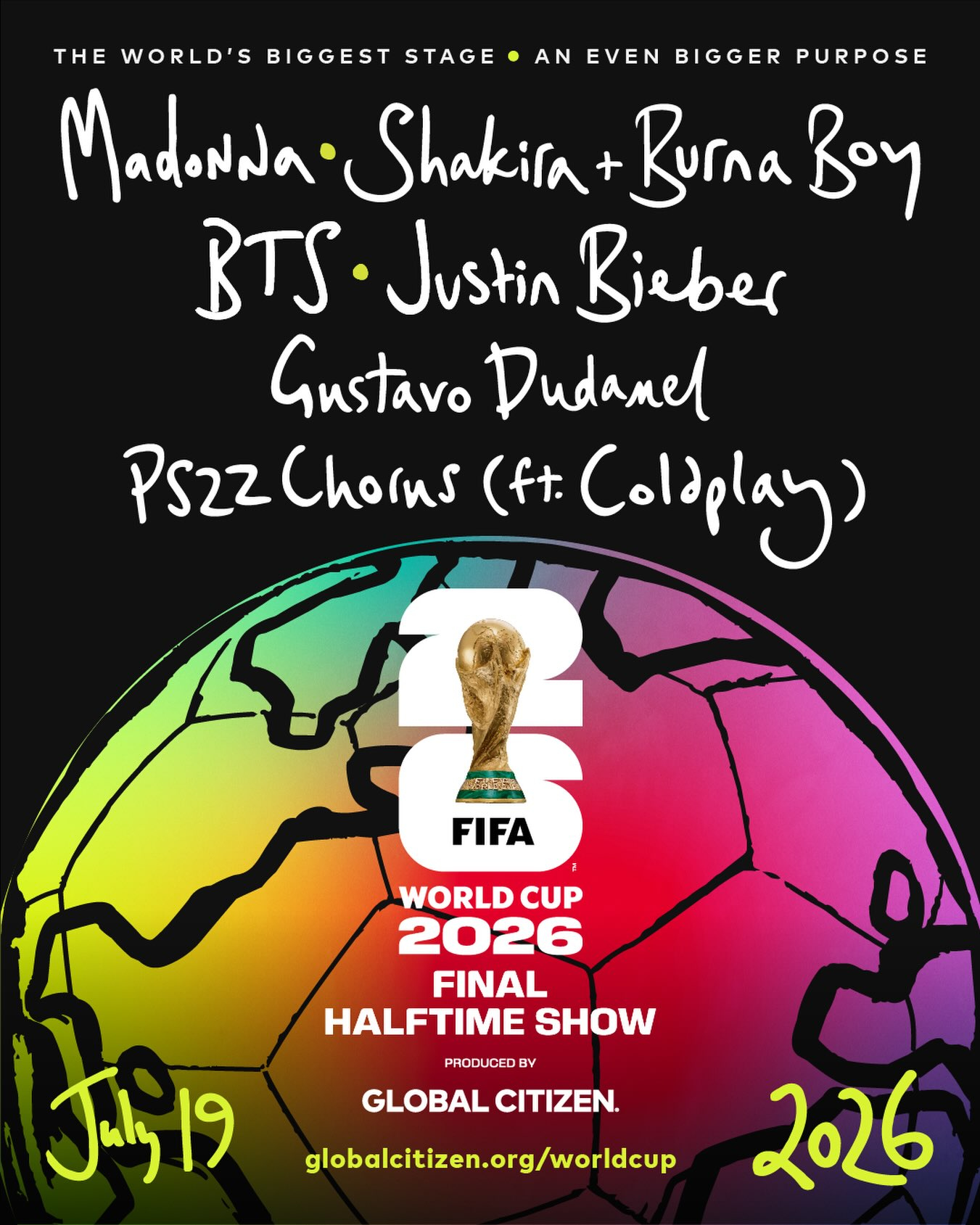 11 phút điên rồ của half-time show World Cup: Madonna mang Ronaldo trở lại, Justin Bieber hát quá hay, BTS - Shakira "nổ lớn"! - Ảnh 19.