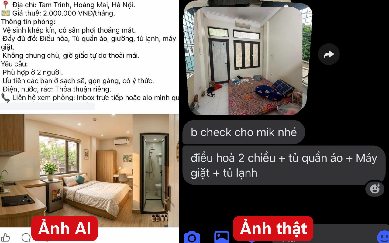 "Pháp sư AI" đại náo thị trường phòng trọ: Ảnh quảng cáo long lanh như Pinterest, khách xem ngoài đời ôm đầu vỡ mộng- Ảnh 4.