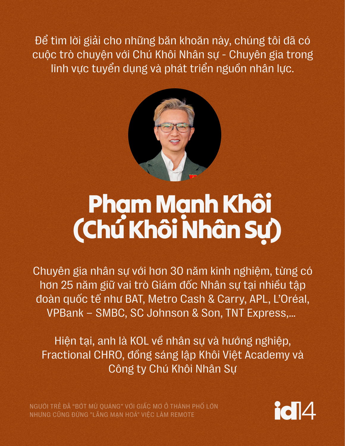 Sếp nhân sự 30 năm: Người trẻ đã 
