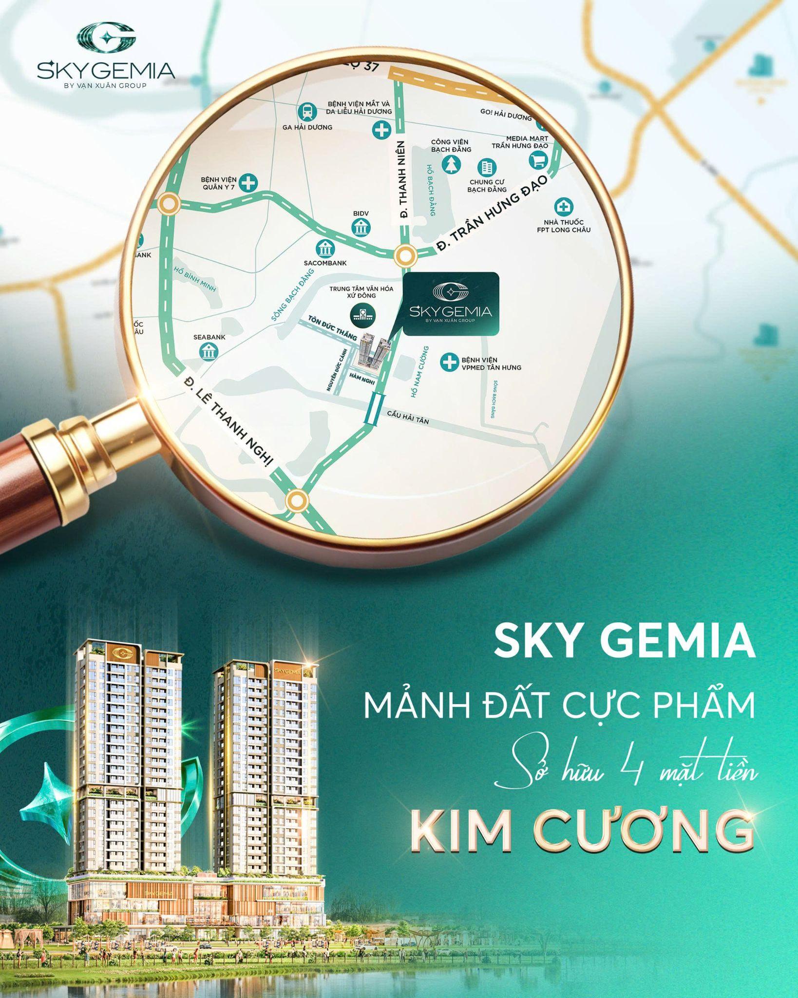Sky Gemia: 4 mặt tiền trung tâm, lợi thế không thể nhân bản ở Hải Dương - Ảnh 1.