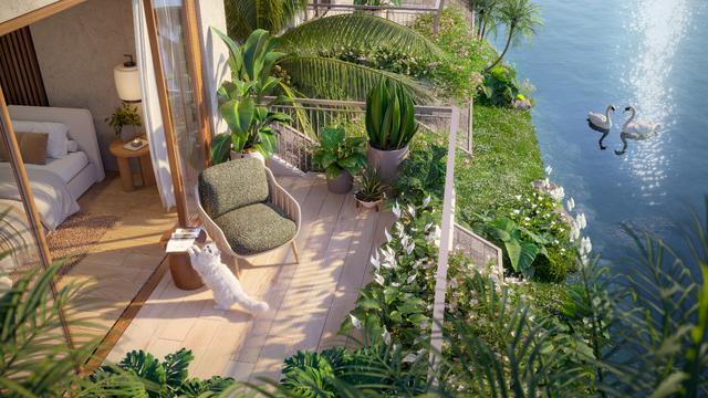 The Palm Island – Biệt thự đảo phong cách trẻ trung mang tinh thần nghỉ dưỡng chính thức ra mắt- Ảnh 2.