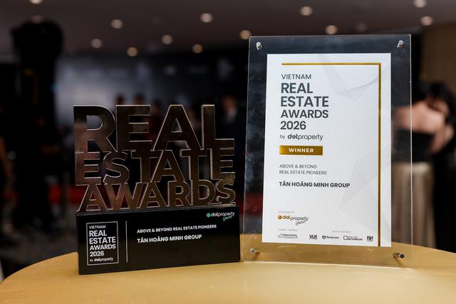 Giải mã lý do Tân Hoàng Minh giành giải tại Dot Property Vietnam Real Estate Awards 2026- Ảnh 3. Giải mã lý do Tân Hoàng Minh giành giải tại Dot Property Vietnam Real Estate Awards 2026- Ảnh 3.
