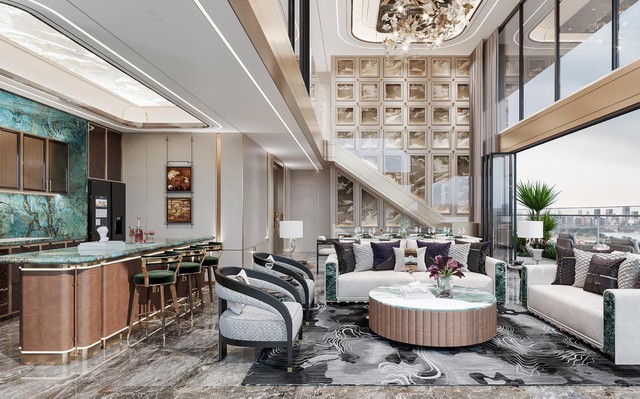Nghệ thuật kiến tạo Sky Villas độc bản với riêng tư và gắn kết song hành tại Noble Crystal Long Bien WorldHotels Residences