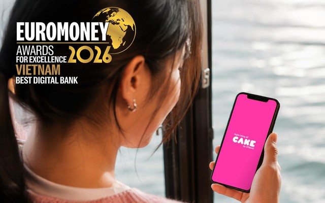 Cake là ngân hàng số xuất sắc nhất Việt Nam năm 2026 theo công bố của Euromoney
