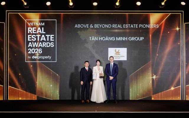 Giải mã lý do Tân Hoàng Minh giành giải tại Dot Property Vietnam Real Estate Awards 2026