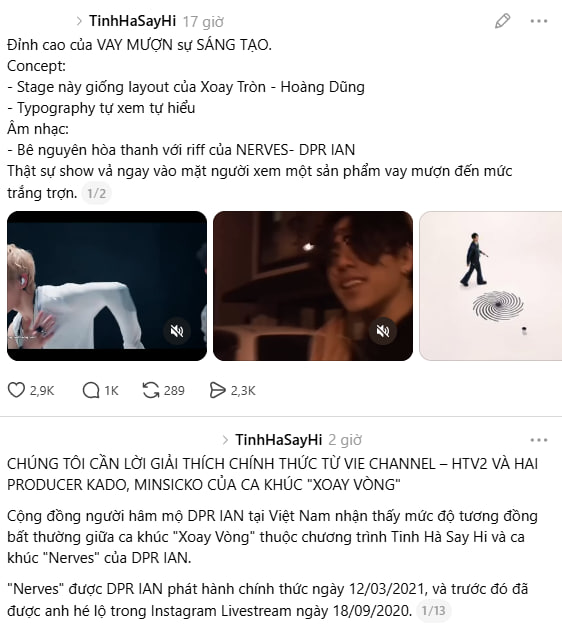 Tranh cãi lớn nhất Tinh Hà Say Hi lúc này: Tiết mục đội HURRYKNG vướng nghi vấn đạo nhạc - Ảnh 3.