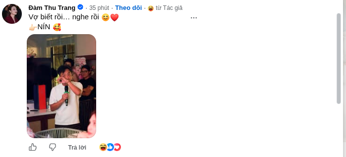 Cường Đô La thề yêu vợ đến cuối đời, Đàm Thu Trang đáp gì mà có từ “nín”?- Ảnh 2.