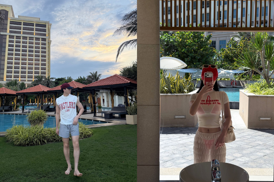Cặp đôi Vbiz tưởng đã toang nay nghi vấn du lịch làm lành, bộ ảnh ở resort để lộ chi tiết đáng ngờ- Ảnh 2.