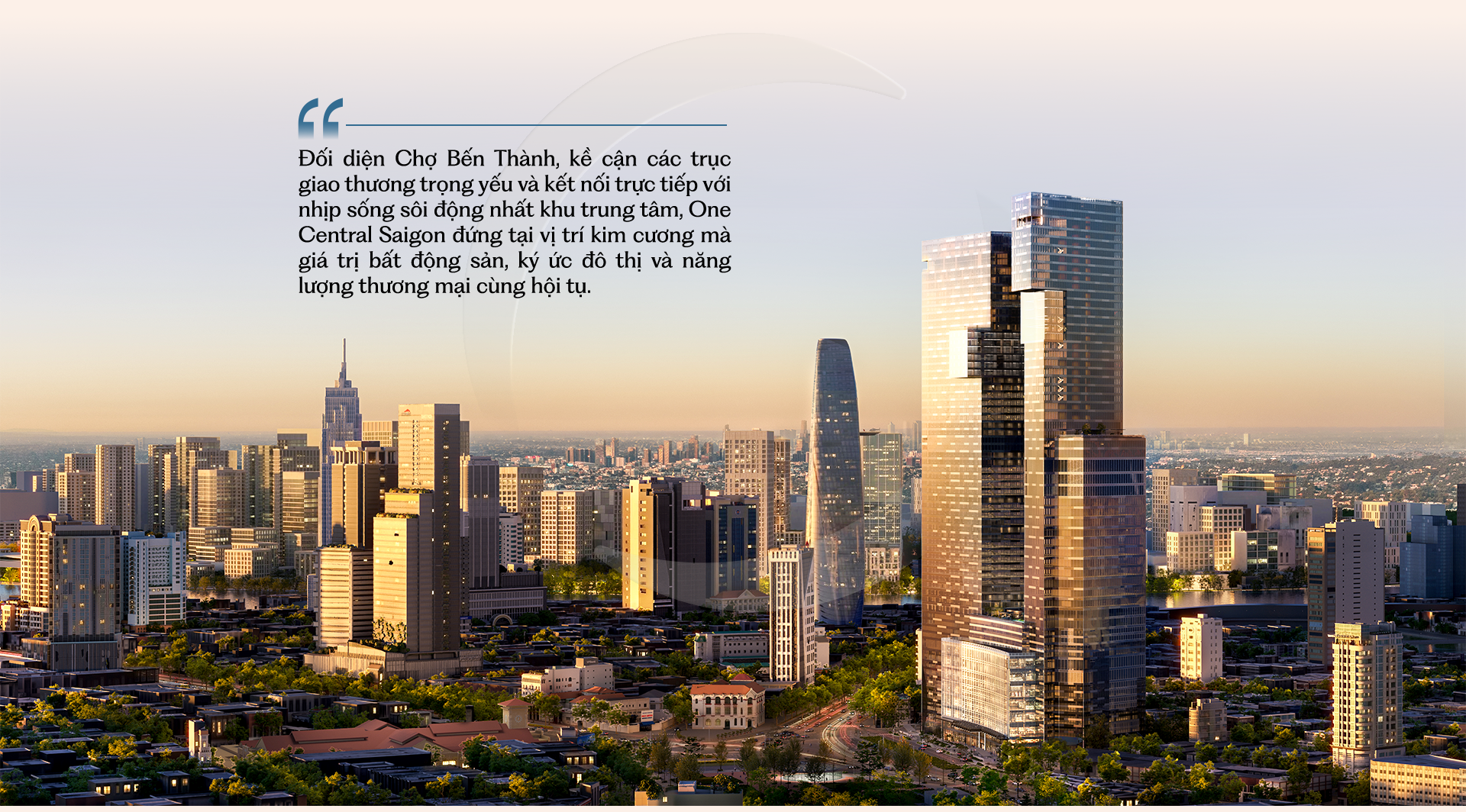 One Central Saigon: Tọa độ gốc của một đô thị đang vươn tầm - Ảnh 6. One Central Saigon: Tọa độ gốc của một đô thị đang vươn tầm - Ảnh 6.