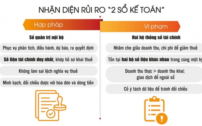 Sử dụng hai sổ kế toán để trốn thuế có thể bị truy cứu trách nhiệm hình sự
