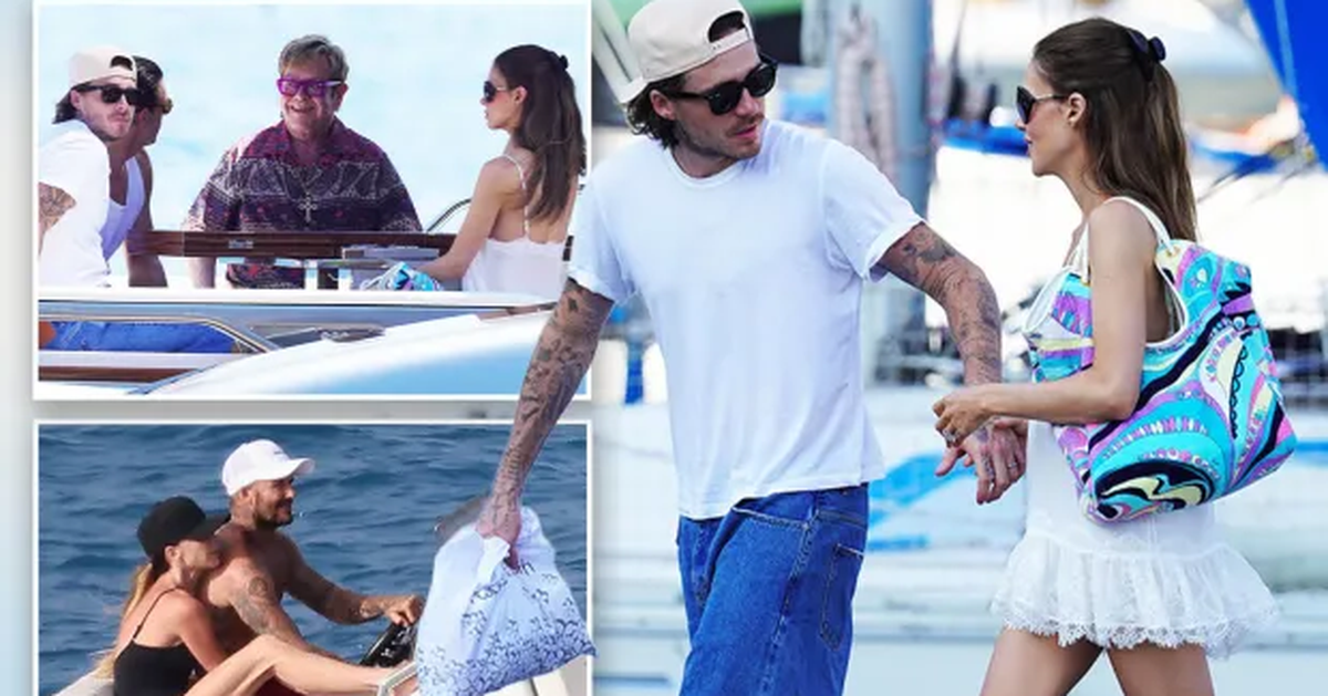Địa Trung Hải “chia đôi” nhà Beckham: Cậu cả tình tứ cùng vợ xuất thân nhà tỷ phú, Beck-Vic và các con quây quần trên du thuyền khác