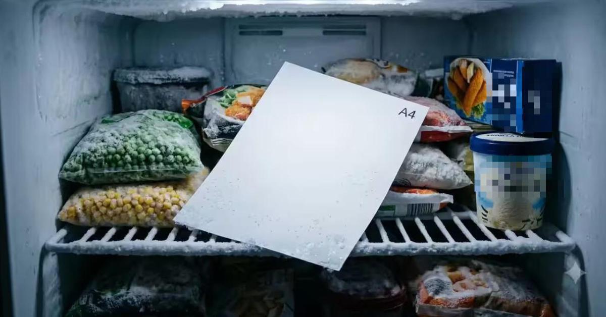 Vì sao ngày càng nhiều người đặt một tờ giấy A4 vào ngăn đông tủ lạnh?