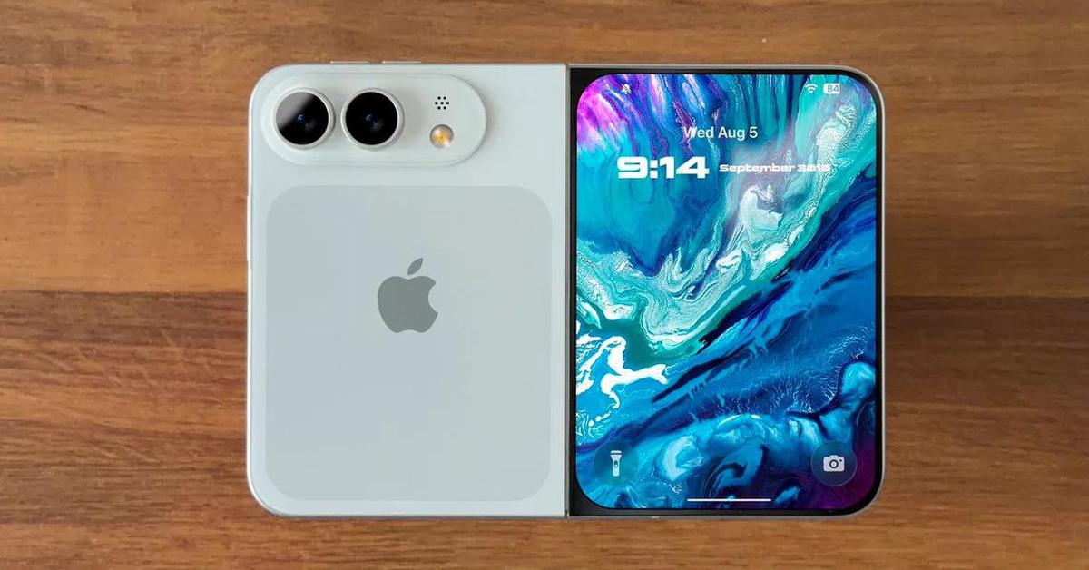 iPhone gập đầu tiên lộ diện với 2 màu sắc