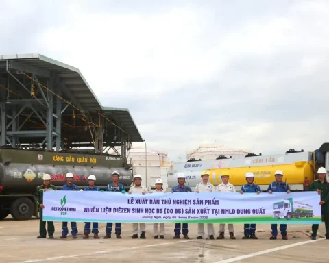 BSR xuất bán lô nhiên liệu Diesel sinh học B5 đầu tiên từ Nhà máy Lọc dầu Dung Quất