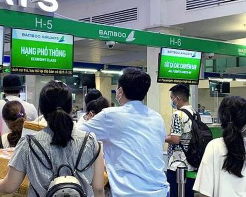 Quầy check-in của Bamboo Airways hiện tại